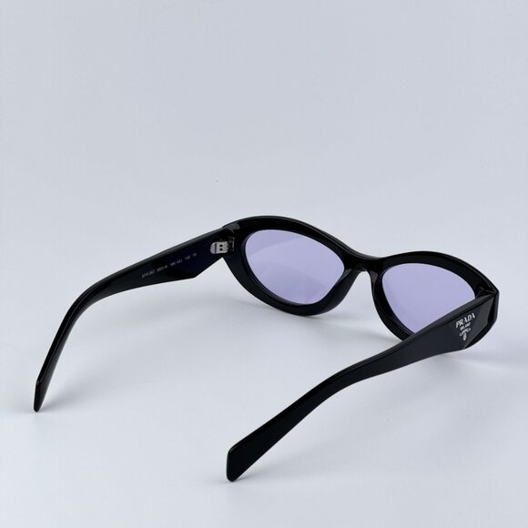 Prada PR26ZS 16K40J BRAND NEW Sunglasses Black Violet Oval Women main image 8